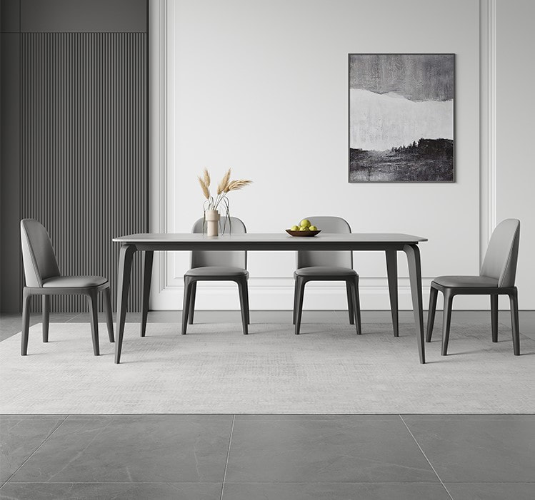 chinese high end modern design contemporary style home furniture dining room sintered table top dining table manufacturer-interi furniture