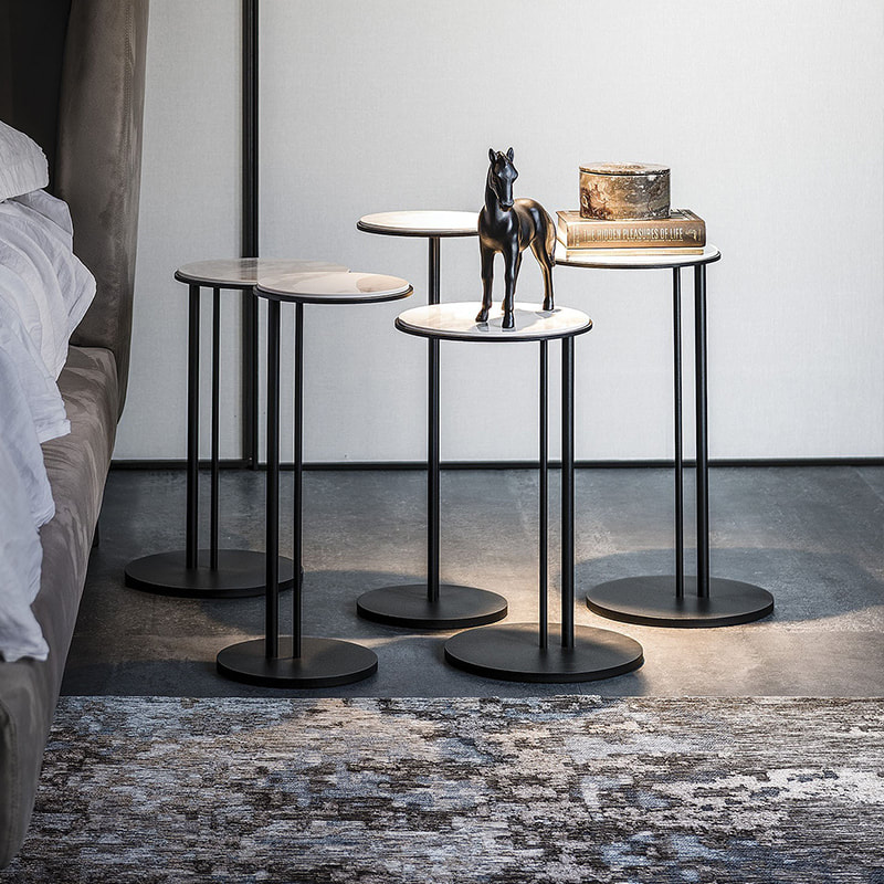 Chinese best quality modern home furniture contemporary design sintered stone tabletap coffee table and side table maker