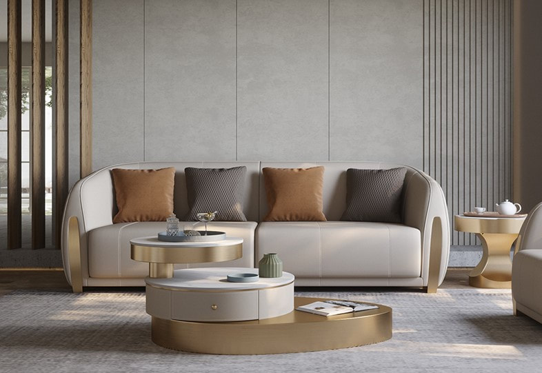 high qualiity modern home furniture contemporary design luxury leather sectional sofa set maker& factory in China-interi furniture