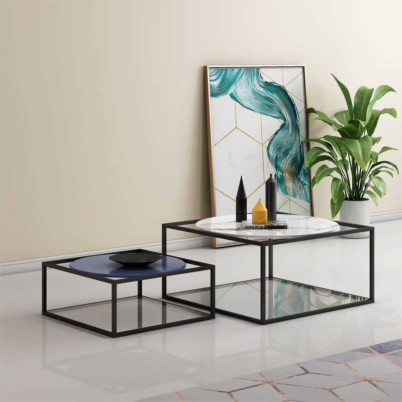 Chinese best quality modern home furniture contemporary design sintered stone tabletap coffee table and side table store maker