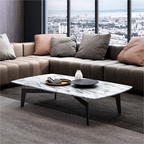 Chinese best quality modern home furniture contemporary design sintered stone tabletap coffee table and side table store supplier