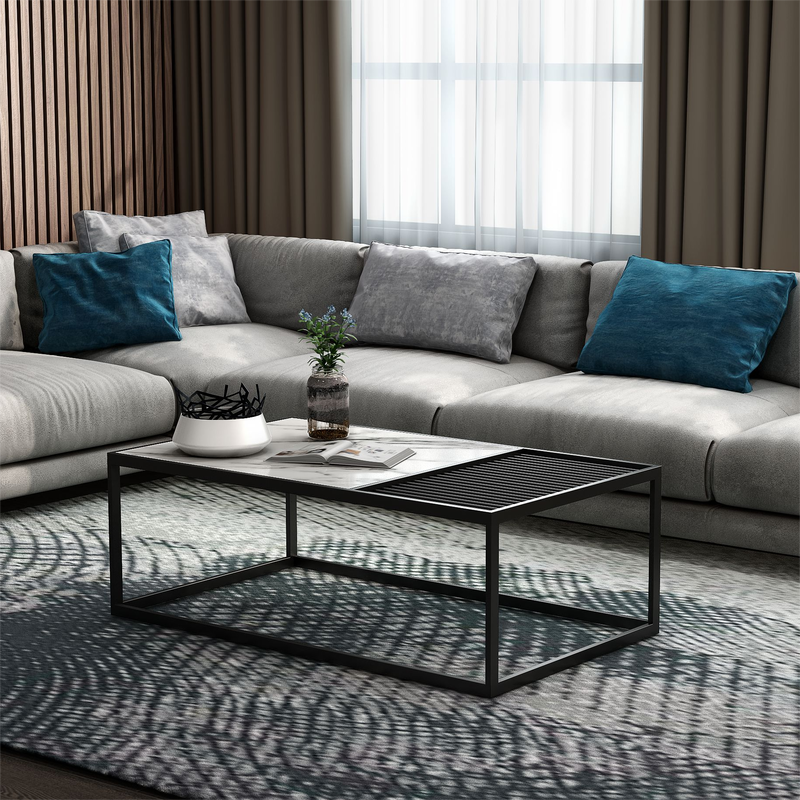 Chinese best quality modern home furniture contemporary design sintered stone tabletap coffee table and side table store company