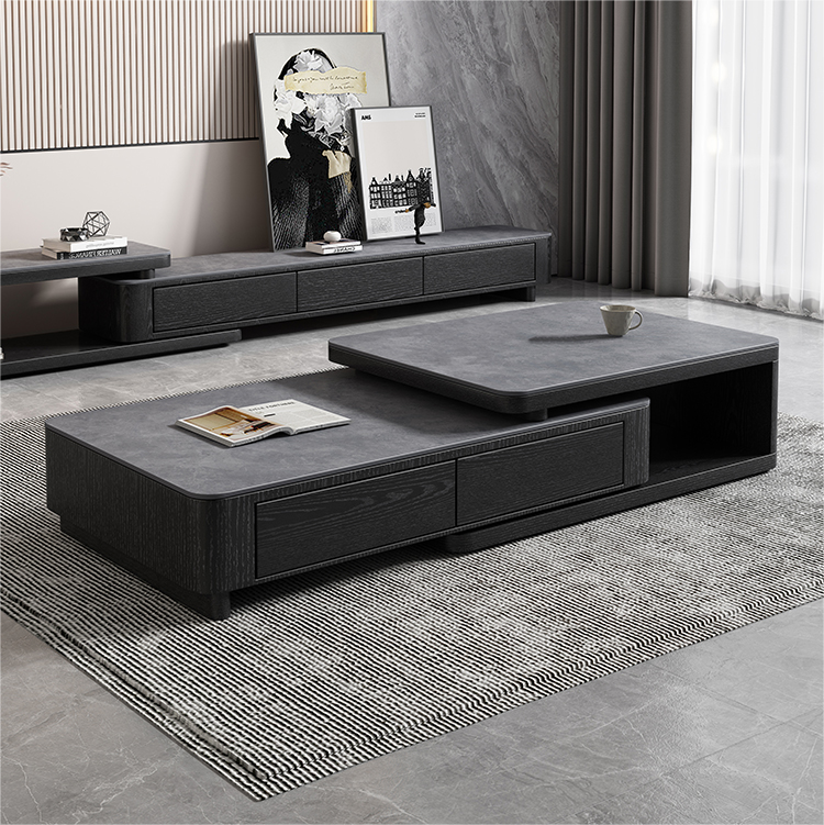 Chinese high quality modern home furniture contemporary design sintered stone tabletap coffee table and side table store