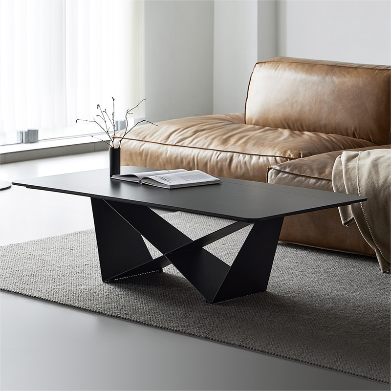 Chinese high quality modern home furniture contemporary design sintered stone tabletap coffee table and side table store maker